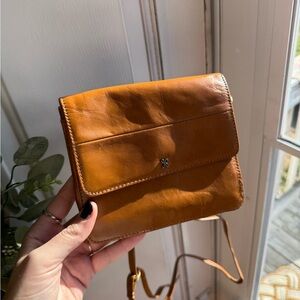 HOBO Rich Brown Leather Crossbody Bag